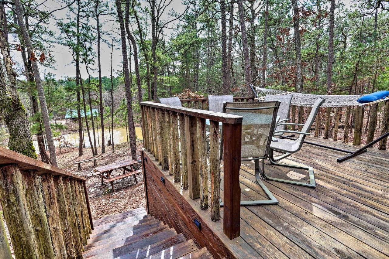 Broken Bow Log Cabin With Fire Pit, Pond, And Deck! Eksteriør billede